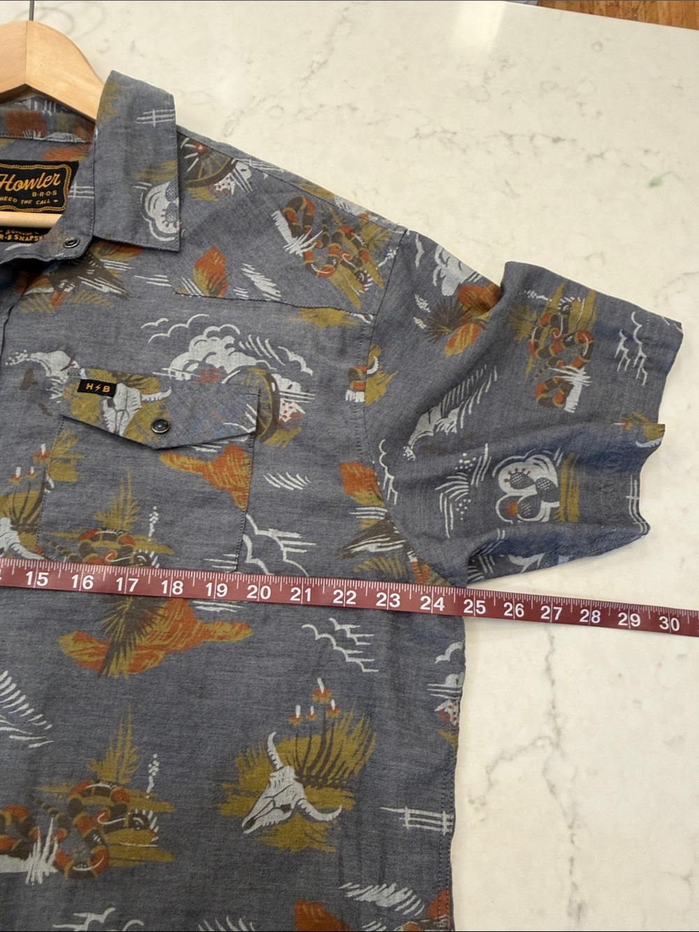 Howler Bros H Bar B Snapshirt - Caracara Country Size XL - Picture 8 of 10